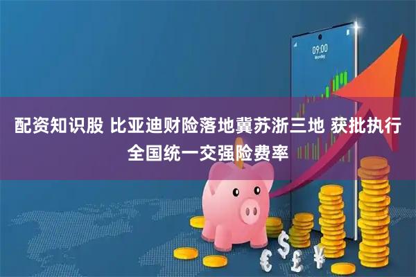 配资知识股 比亚迪财险落地冀苏浙三地 获批执行全国统一交强险费率